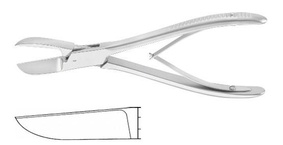 ЛІСТОН КІСТК. КУСАЧКИ ПРЯМ. 220MM